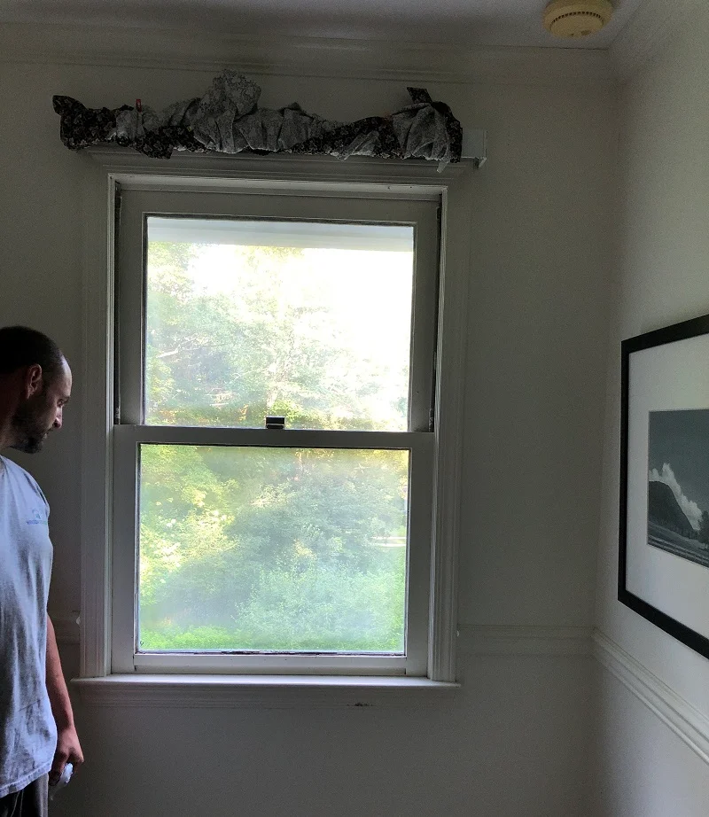 Old wood windows don't lock well